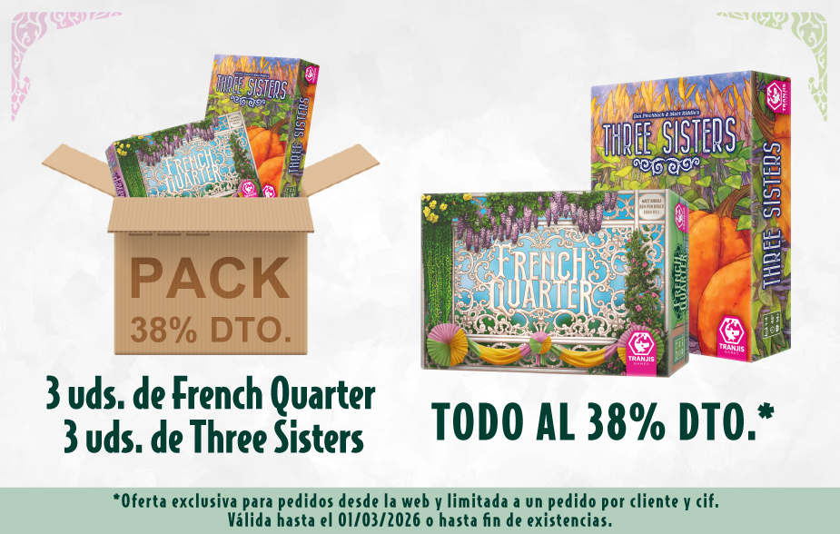 Pack 3 Three Sisters + 3 French Quarter 