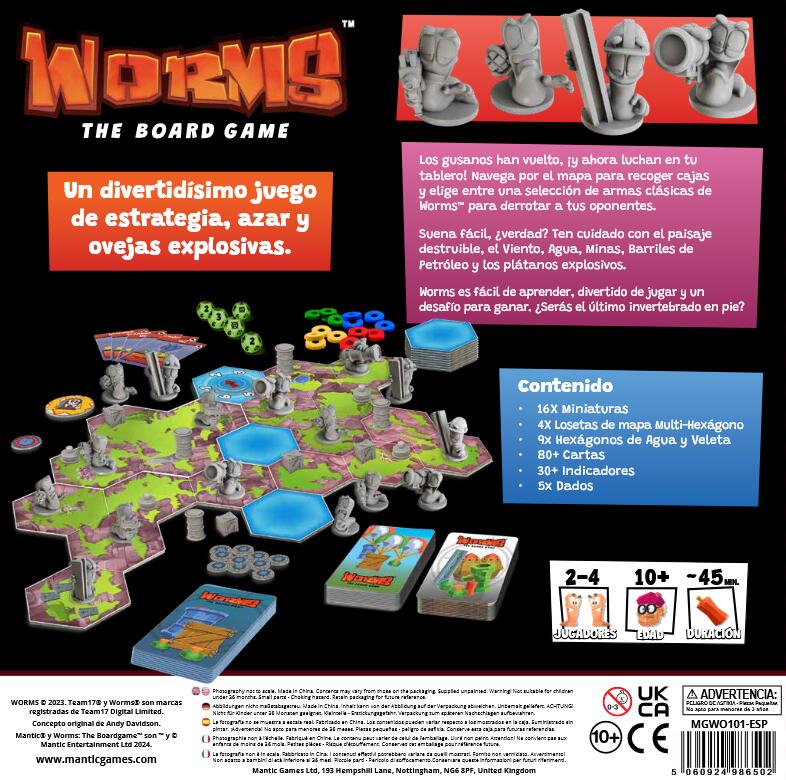 Worms El juego de mesa