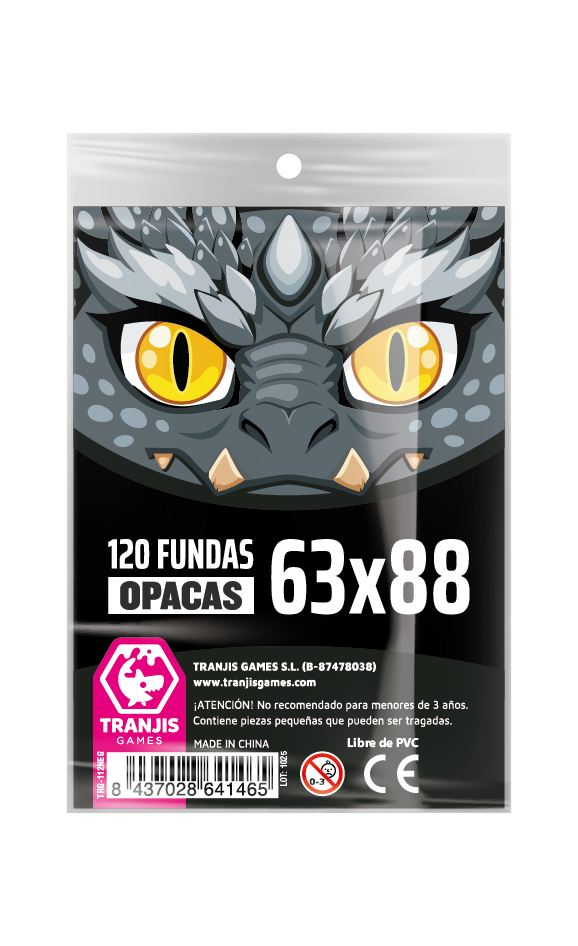 Fundas Dragón Negro (63X88mm)