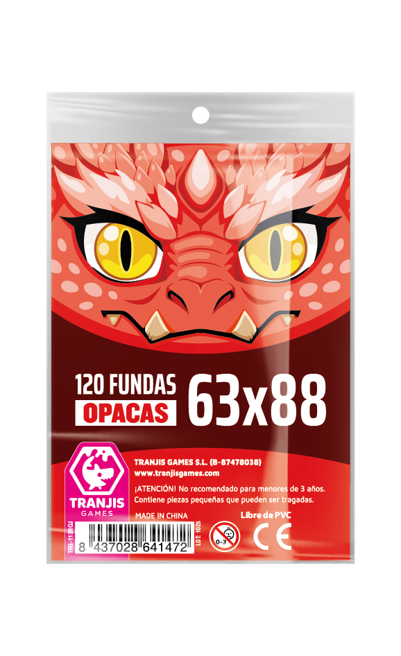 Fundas Dragón Rojo (63X88mm)