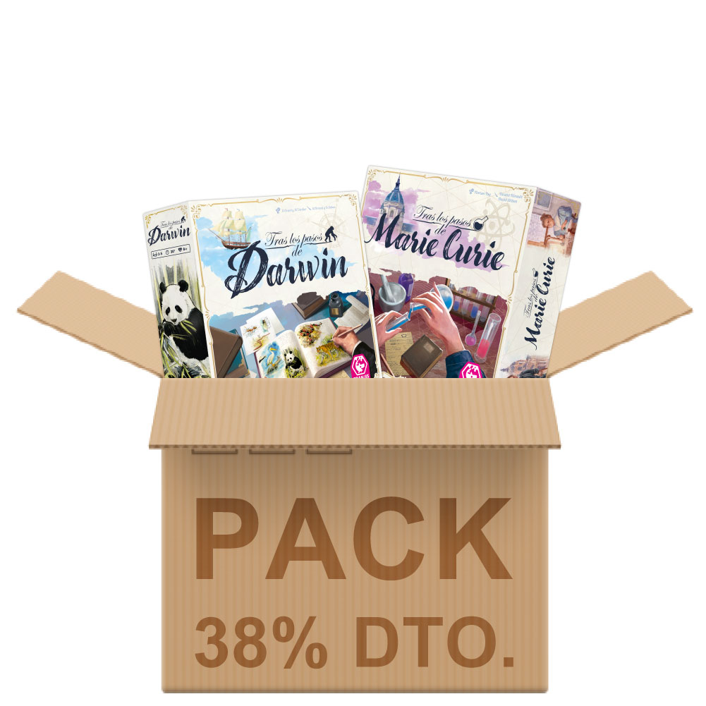 Pack 3 Marie Curie + 3 Darwin