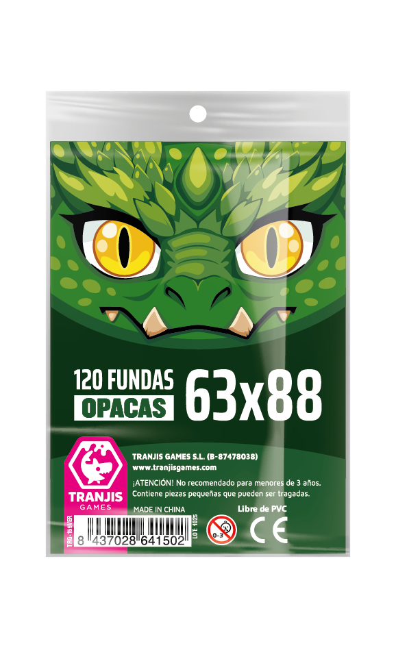 Fundas Dragón Verde (63X88mm) 