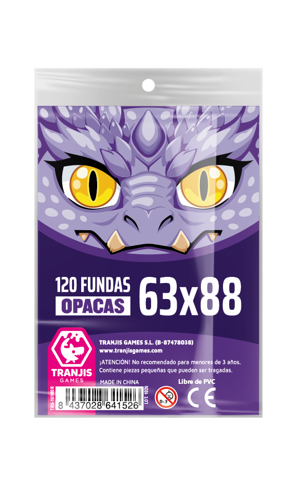 Fundas Dragón Morado (63X88mm) 