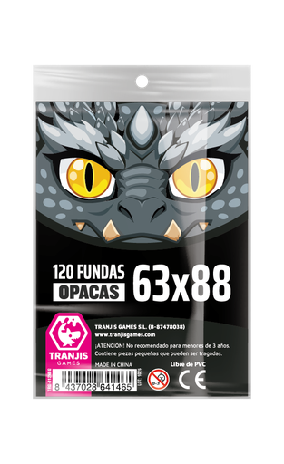 [TRG-112neg] Fundas Dragón Negro (63X88mm) Nuevo EAN